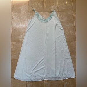 Vintage light blue lingerie slip dress